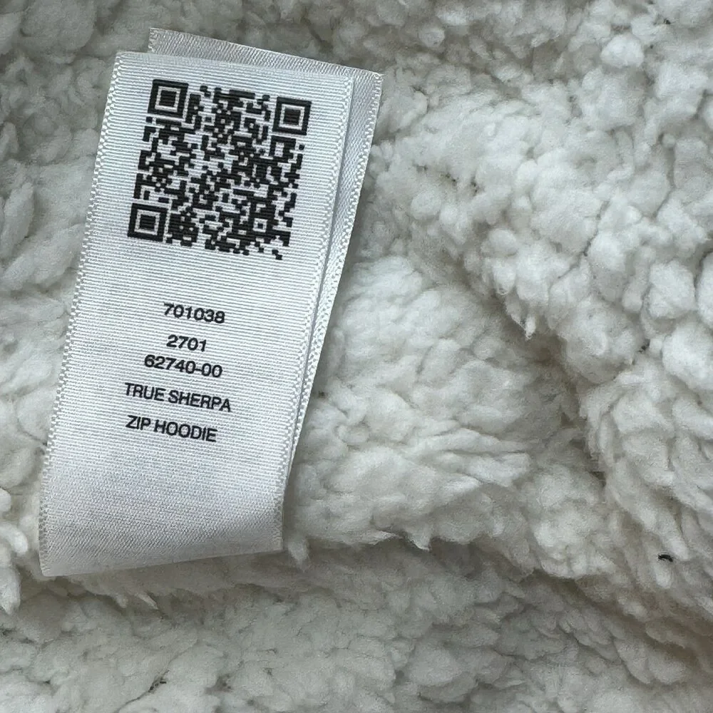 True Religion‎ Sherpa Zip Hoodie NWT Travertine Buddha Luxe Streetwear